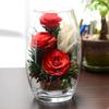 Thailand Red Rose Preserved Flower with Glass Cover – Valentine's and Christmas Gift