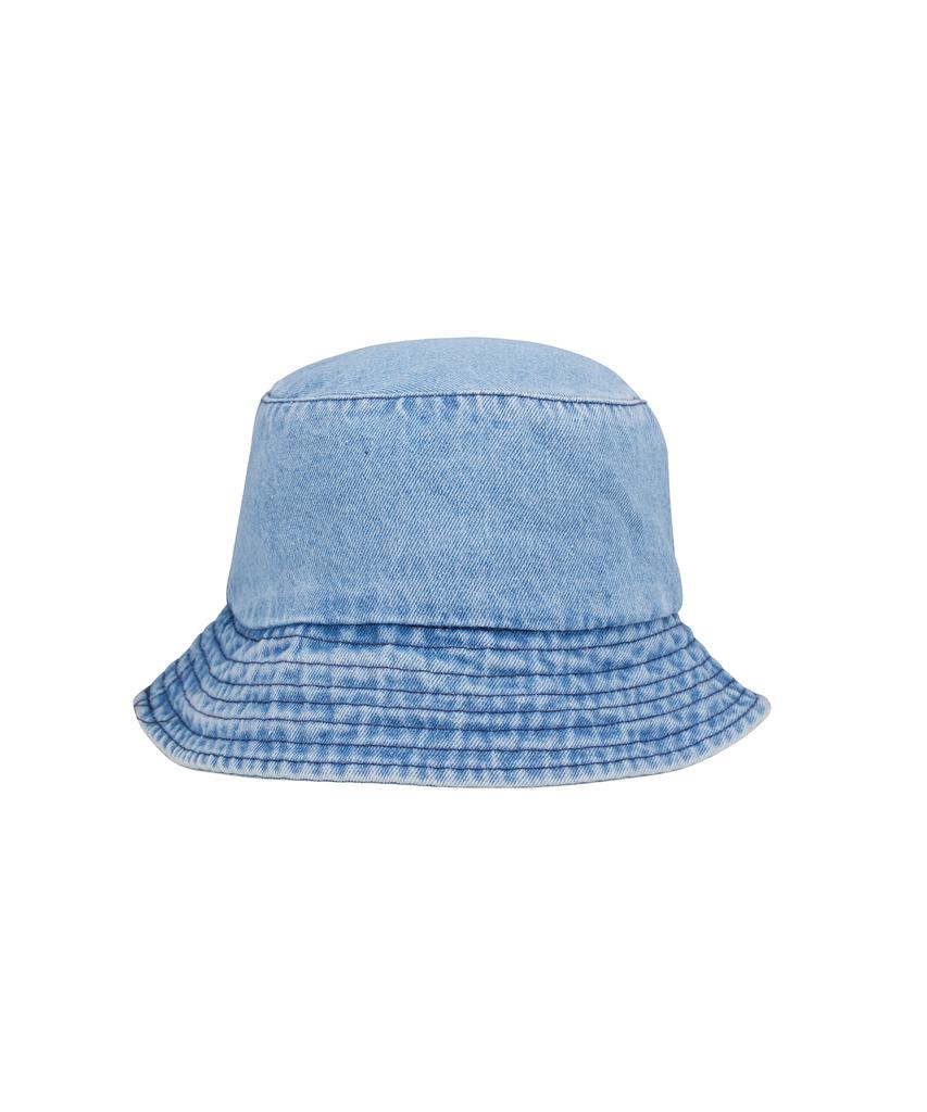 DOUBLE JD Teddy Bear Embroidered Bucket Hat (Blue)