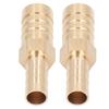2 Pcs Barbed Fitting Splicer Brass Hose Barb Reducer Hex Reducing Barbed Connector 12mm(12in) To