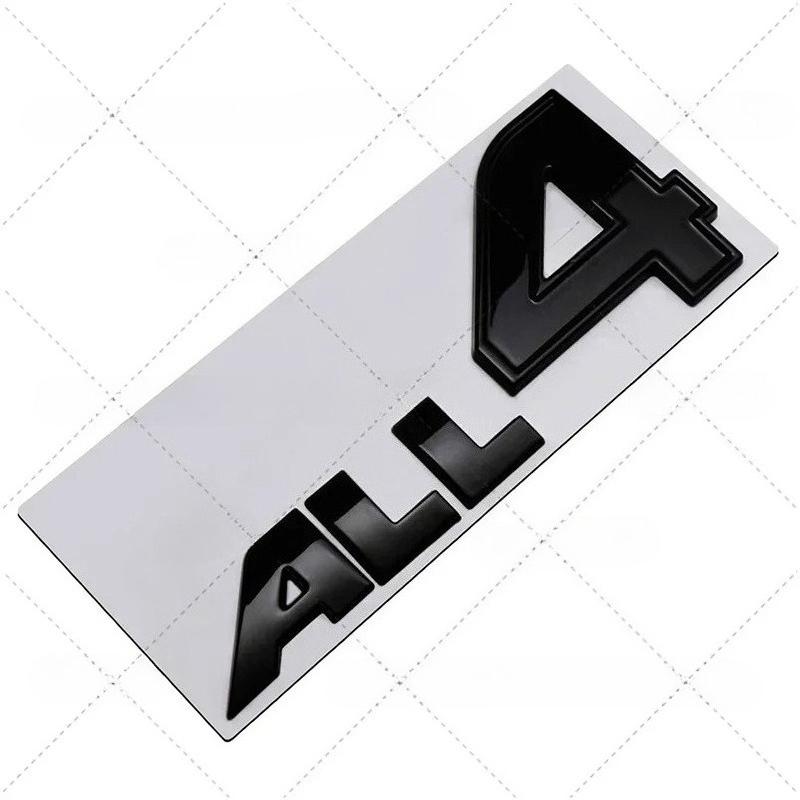 3D Metal Car Styling ALL4 Letters Door Fender Emblem Rear Badge Sticker for MINI R60 R61 F60 F54 R56 R57 Cooper S Countryman