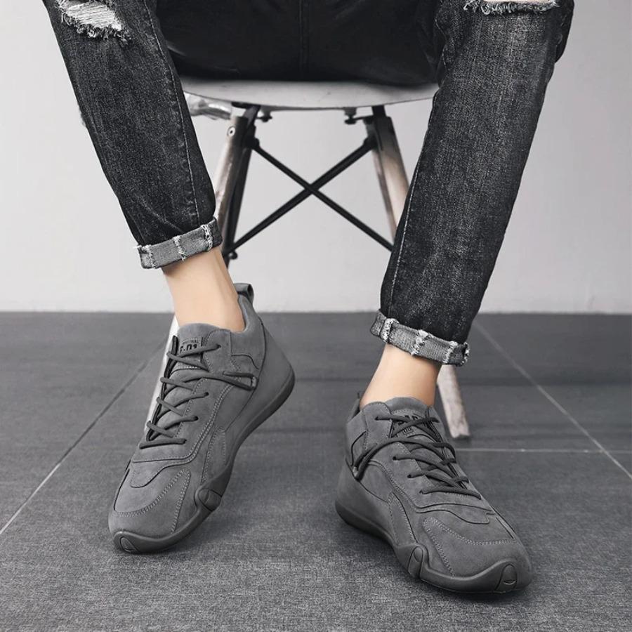 2025 Ankle Boots For Men Spring Man Casual Sneakers Non Slip Khaki Work Mens Shoe Short Boots Loafers Lace Up Zapatillas Hombre