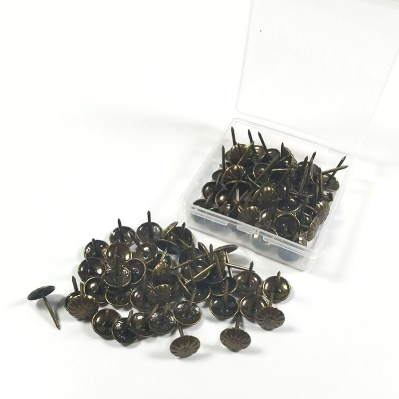 500Pieces Multifunctional Metal Thumbtacks for Office School Roundness Push Pins Office Tacks for Corkboard Furniture