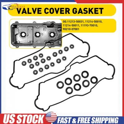 Valve Cover Gasket  Spark Plus Seals For Toyota 4.7L 3UZFE 2UZFE 11193-70010