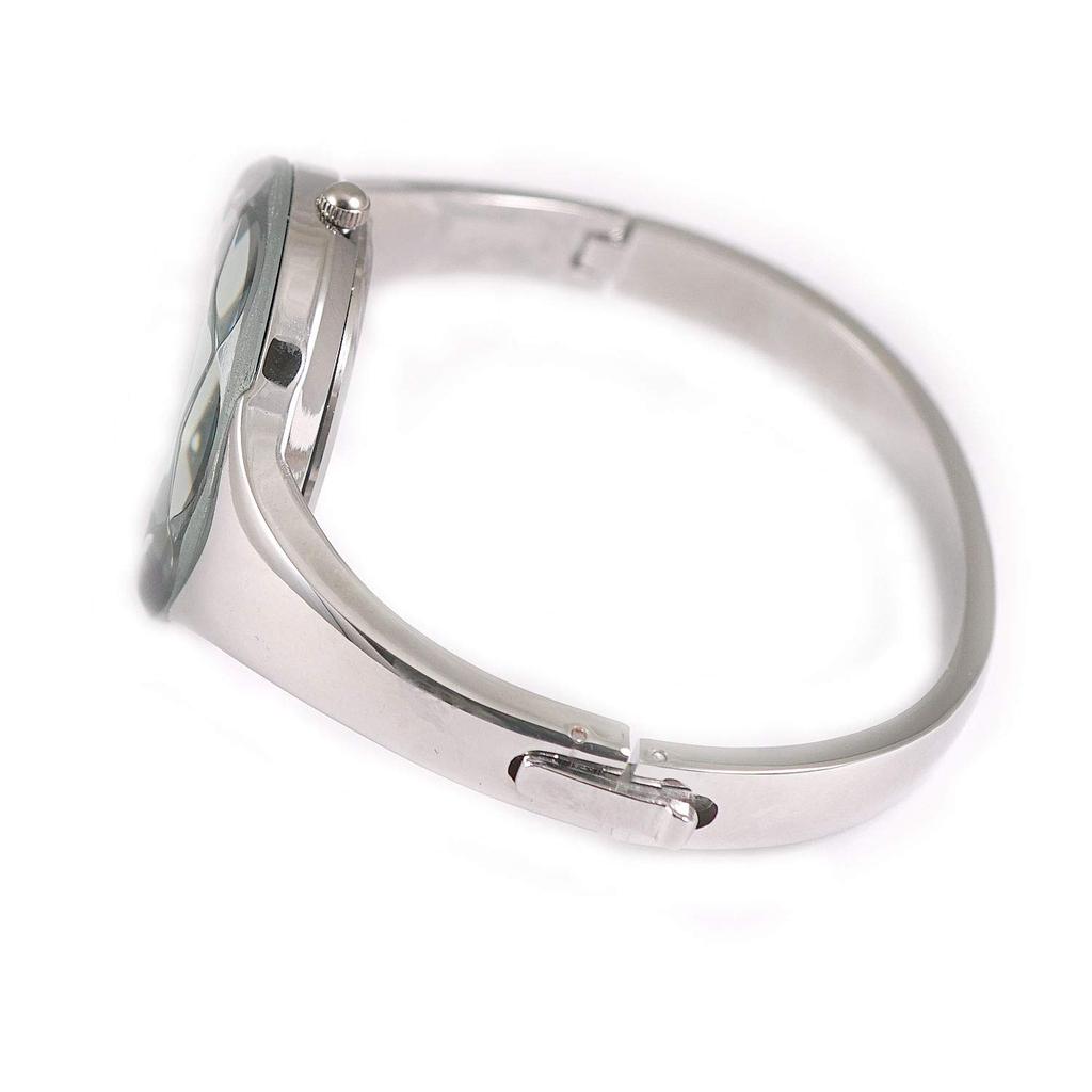 Laporte geschliffenes Glas Armbanduhr 164077 Damen Silber