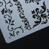 Plastic Hollow Out Template  DIY Painting Template Drawing Tool Art Craft Reused Flower Pattern for Wall Painting