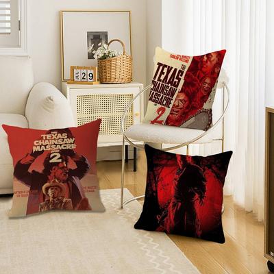 Movie T-Texas C-Chainsaw M-Massacre Cushion Cover Pillow Cover Decor Pillowcase Printed Cushion Case For Couch