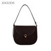 JOGUJOS Women's Genuine Leather Large Capacity Shoulder Bag - Fashionable Underarm Handbag for Commuting