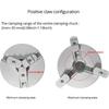 A03F-Z011 Extension Three Jaw Chuck And Connecting Rod Set, Mini Lathe Chuck Set For DIY Bench Buffer Polishing Machine