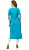 Phagun Women's Designer Straight Black Kurta 3 4 Sleeve Printed Casual