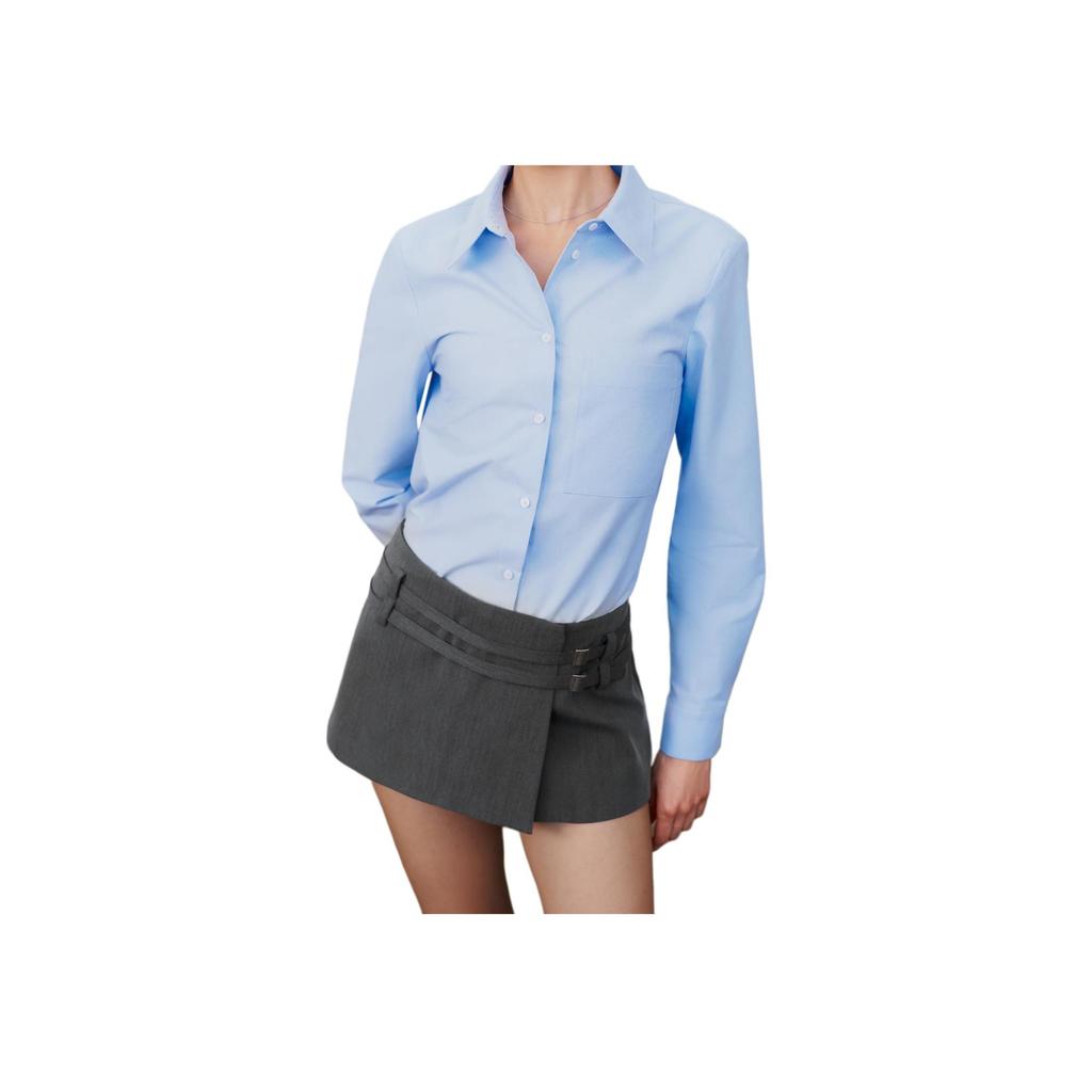 Zara Solid Color Button Decor High Waist Casual Skirt Women skirts 2553140-801