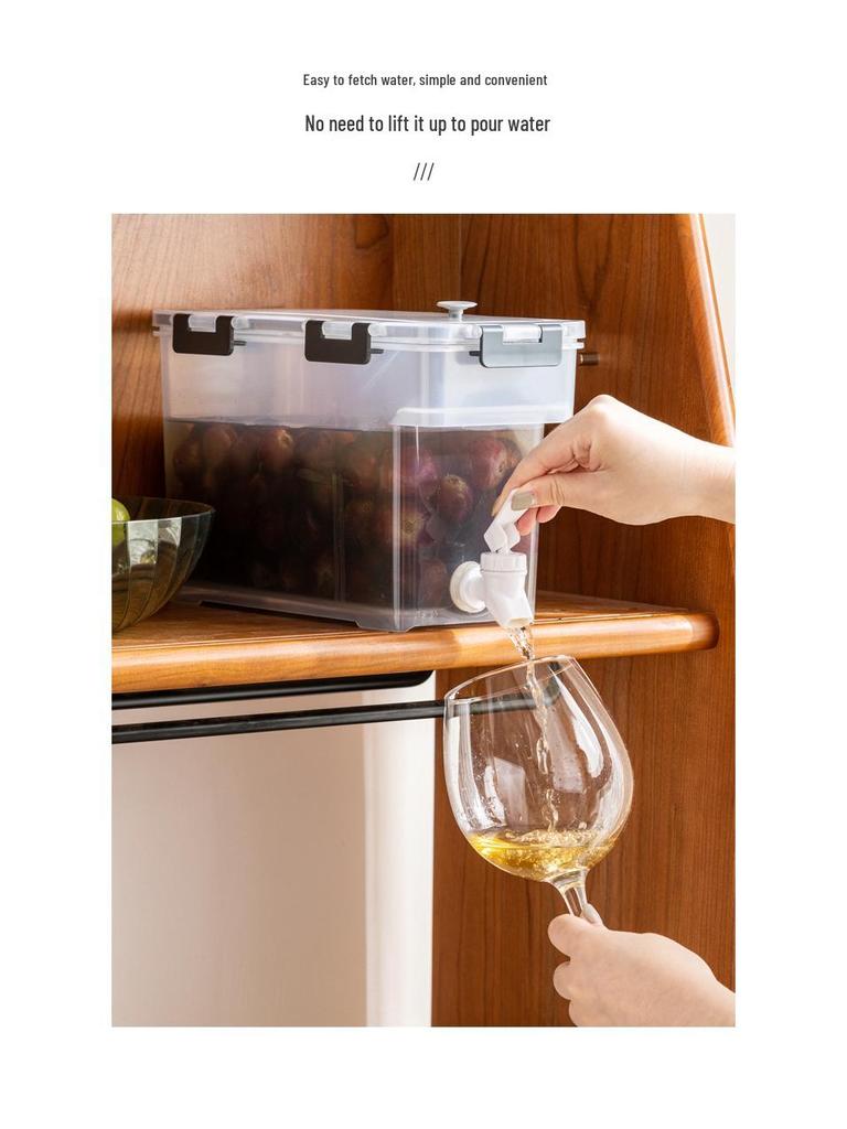 3.5L Cold Water Kettle with Faucet for Tea, Juice, and Cold Brew