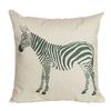 Lovely Colors zebra Cotton Linen 45X45CM Cushion Cover Waist Pillow Case Living Room Chair Sofa