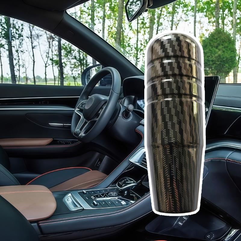 Ergonomic Manual Shifting Handle With Carbon Fiber Texture For Enhanced Comfort During Driving And Universal Vehicle Fitment Easy Installation