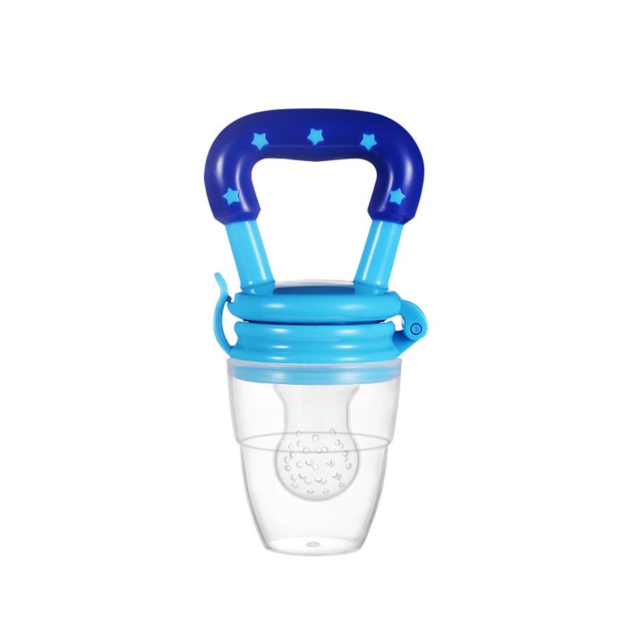 Silicone Baby Teether & Pacifier with Mesh Feeder for Fruits and Vegetables