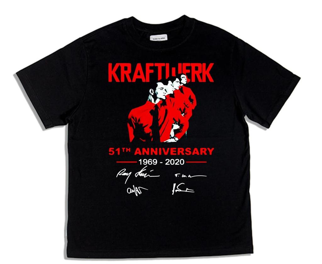 2025 Craft Rock Kraftwerk Power Station Band Printed T-shirt Pure Heavy Hip Hop High-quality Luxury Brand Selling Popular