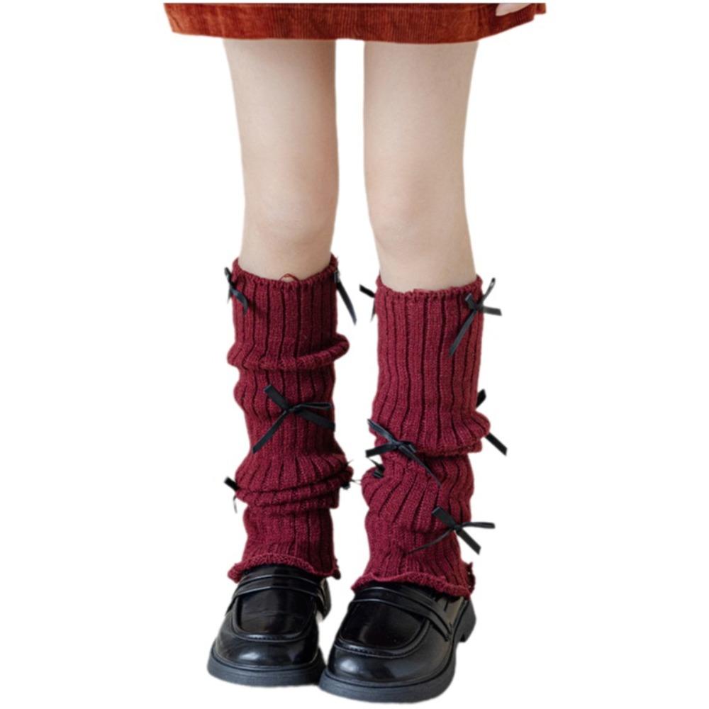 High Elastic Kids Leg Warmers Knitted Children's Foot Warmer Long Stockings  Autumn Winter Season