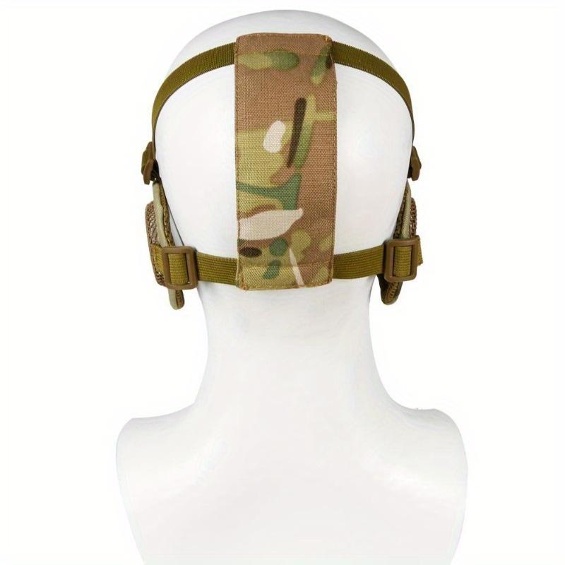 1PC Tactical Steel Half Face Mask Mesh Military Style Face Mask for Airsoft Hunting Shooting