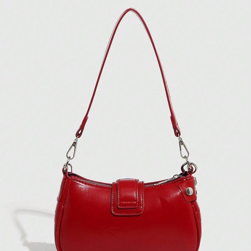 Y2K Fashionable Multi-Functional Star & Moon Design Unique Pink Chain Decor Steampunk Ladies Rock Style Bag Suitable for Girls'' Street Style