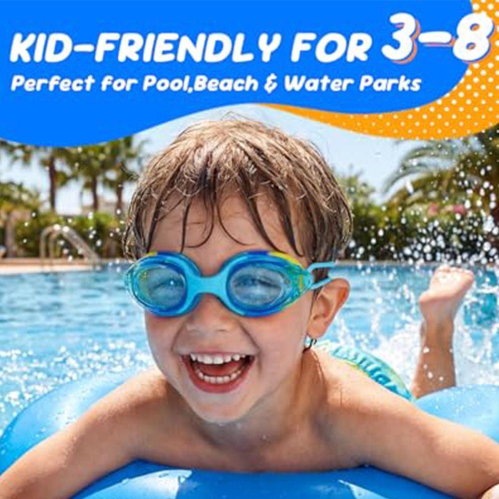 Clear Vision Swimming Glasses Anti-Fog Pool Goggles New Children Swim Goggles  for Toddler Kids 3-8