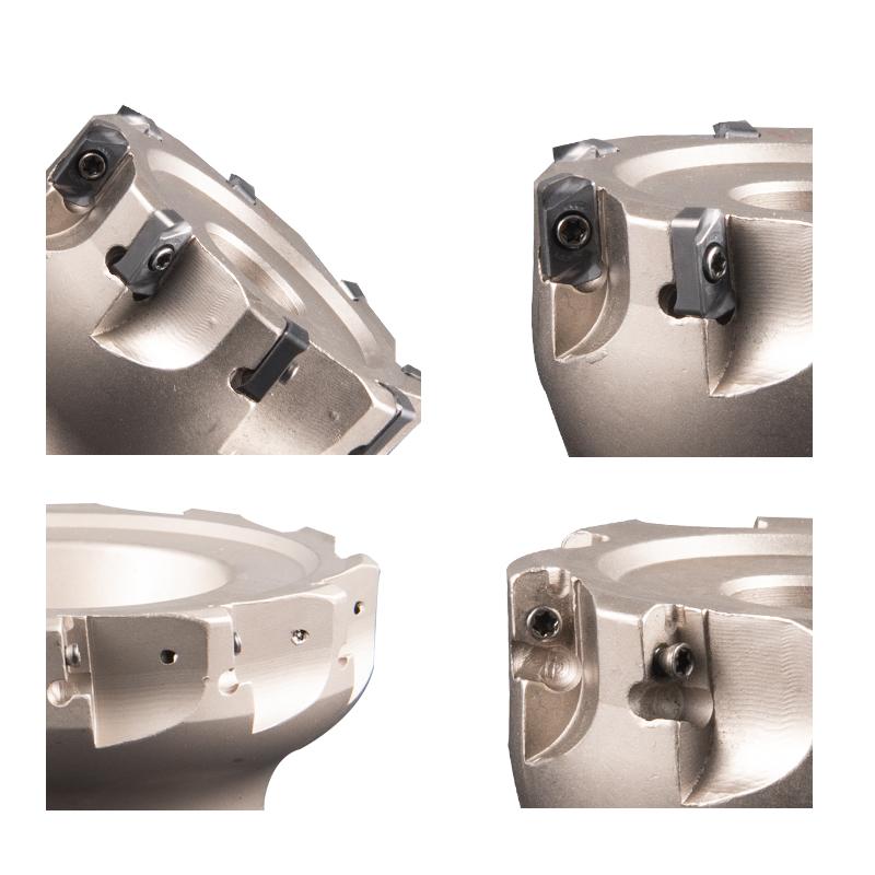 LNMU03 40/50/63/80/100mm fast feed milling cutter head turning tool holder for LNMU0303ZER double-sided fast feed milling insert