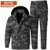 Men's Sets Winter Jackets and Pants Thicken Fluff Lining Warm Puffer Jacket Outdoor Pants Windproof Climbing 2 Pcs