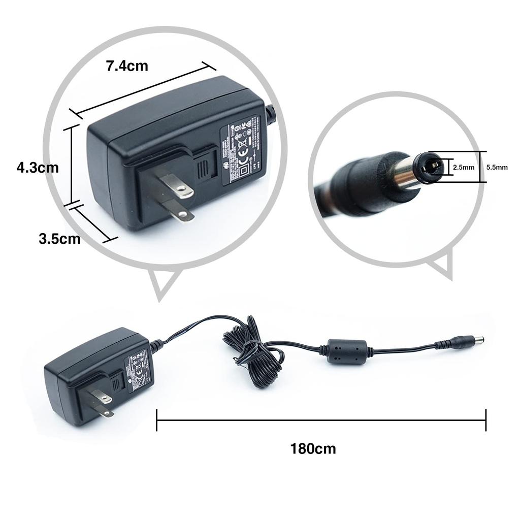 Plustek Scanner Power Supply 24V 0.75A LV6 - for Z300, OpticSilm 1180, 1680, 2700, PS188 OpticBook Series