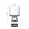 Cold Extraction Glass Cup 240ML Household Water Cup Minimalist Beverage Cup Iced Coffee Mug Latte Cups for Cafe Ice Cream Goblet