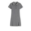 2026 Summer Pure Desire White Polo Collar Dress - Hip-Hugging Short Skirt for Women