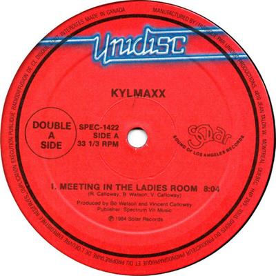 12inch Record KLYMAXX - Meeting In The Ladies Room / The Me SPEC1422 UNIDISC 1988 Canada Dance & Electronica Used