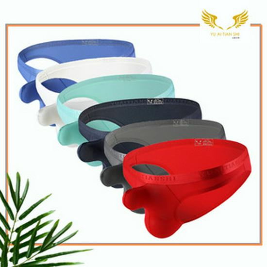 Men's Plus Size Nylon Briefs - Low Waist, Breathable, Youthful, Thin and Sexy Underwear