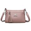 Soft Leather Women's Small Square Bag Shoulder Bag Middle-Aged Mother's Bag Commuter Crossbody Bag