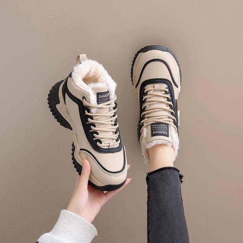 Harbin velvet sports shoes women's large cotton shoes winter 2 thickened warm fashion snow