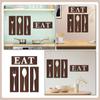 1Set Rustic Wooden Eat Sign Tableware Wall Decor Kitchen Dining Room Wall Art Farmhouse Kitchen Decoration Dining Room Decor