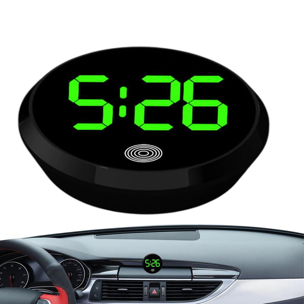 Auto Armaturenbrett Elektronische Uhr, Digitale Armaturenbrett Auto Uhr, Auto Nachtalarm | Berührungsaktiviert