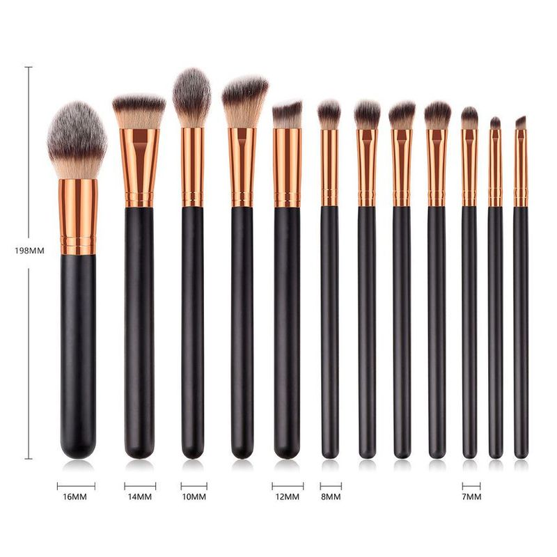 Pinselstrich der Schönheit - Set mit 12: Make-up Pinsel