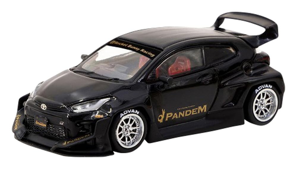 

TARMACWORKS Pandem Toyota GR Yaris Black Завершенный продукт 1/64 T64R-080-BK
