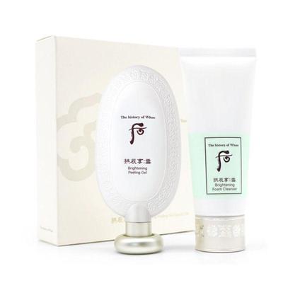 Gongjinhyang Seol Gel Exfoliante Iluminador Set Especial (Gel Exfoliante 200ml + Limpiador Facial Espumoso 100ml)