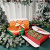 Christmas Ribbon Gift Box Merry Christmas Decorations for Home 2025 Navidad Natal Xmas Candy Cookie Packaging Box New Year 2026