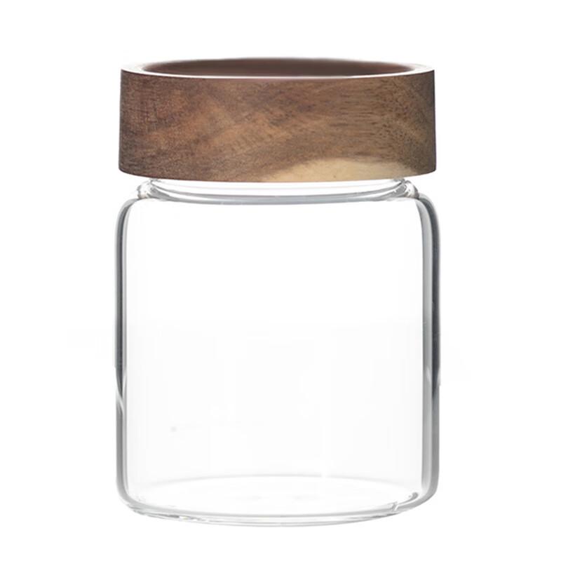 Threaded Glass Tea Storage Jar
