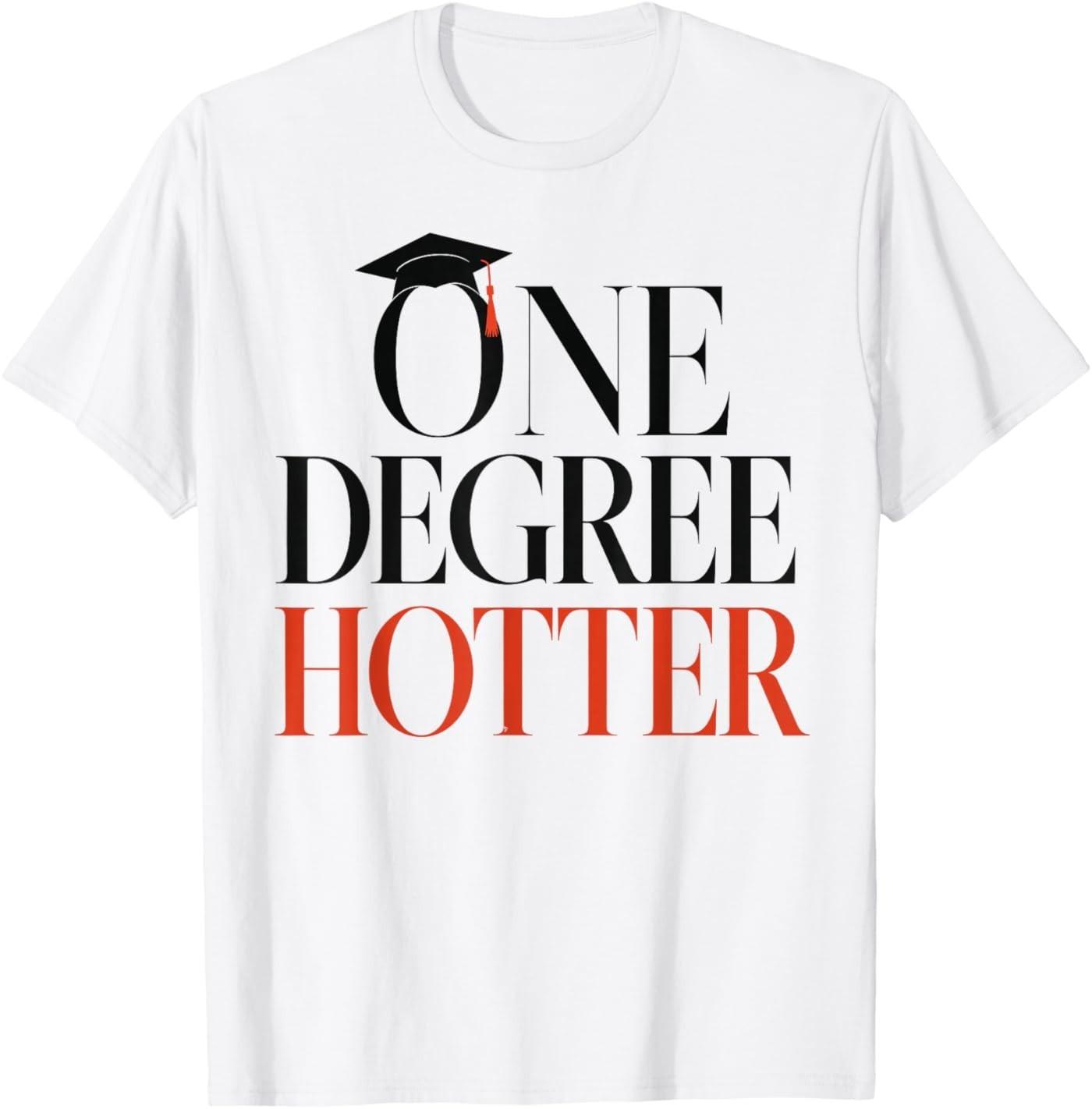 

One Degree Hotter College Graduation Masters Degree T-Shirt 5XL різнокольоровий