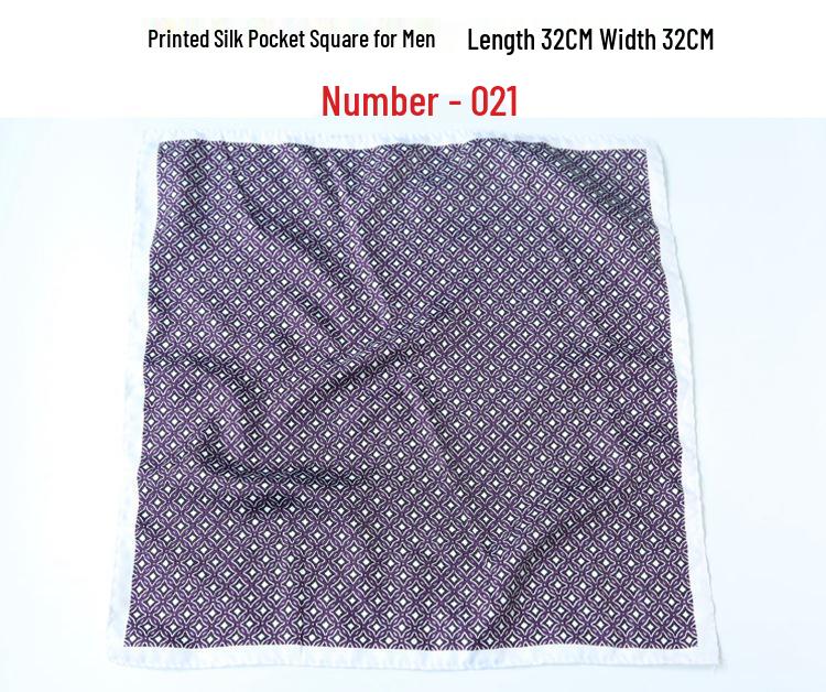 Men's Retro Wedding Pocket Square - Groom & Best Man Viscose Handkerchief Scarf