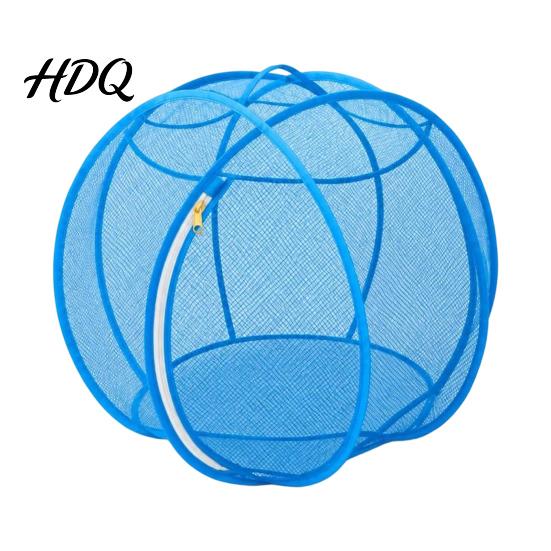 Durable Mesh Cat Running Wheel 27" Hamster Ball Outdoor Rolling Enclosure Foldable Breathable Playpen Roller with Metal Support & Carry Handle,