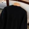 Plus Size Women’s Sweater Cardigan Two-Piece Set, Bust 150/160, Loose Fit