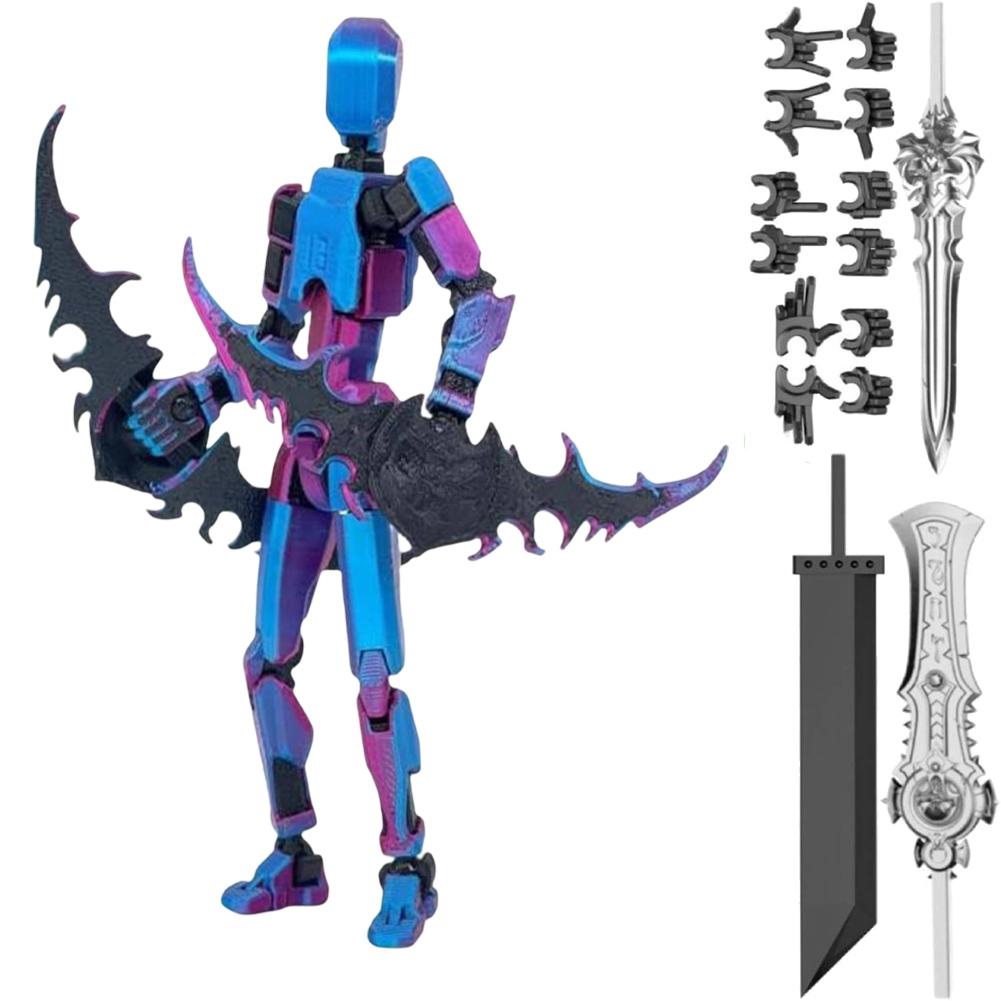 

13 Multi-Jointed Action Figures with Multiple Accessories Full Body Mechanical Movable Toy Action Figure Dummy Gifts for Him