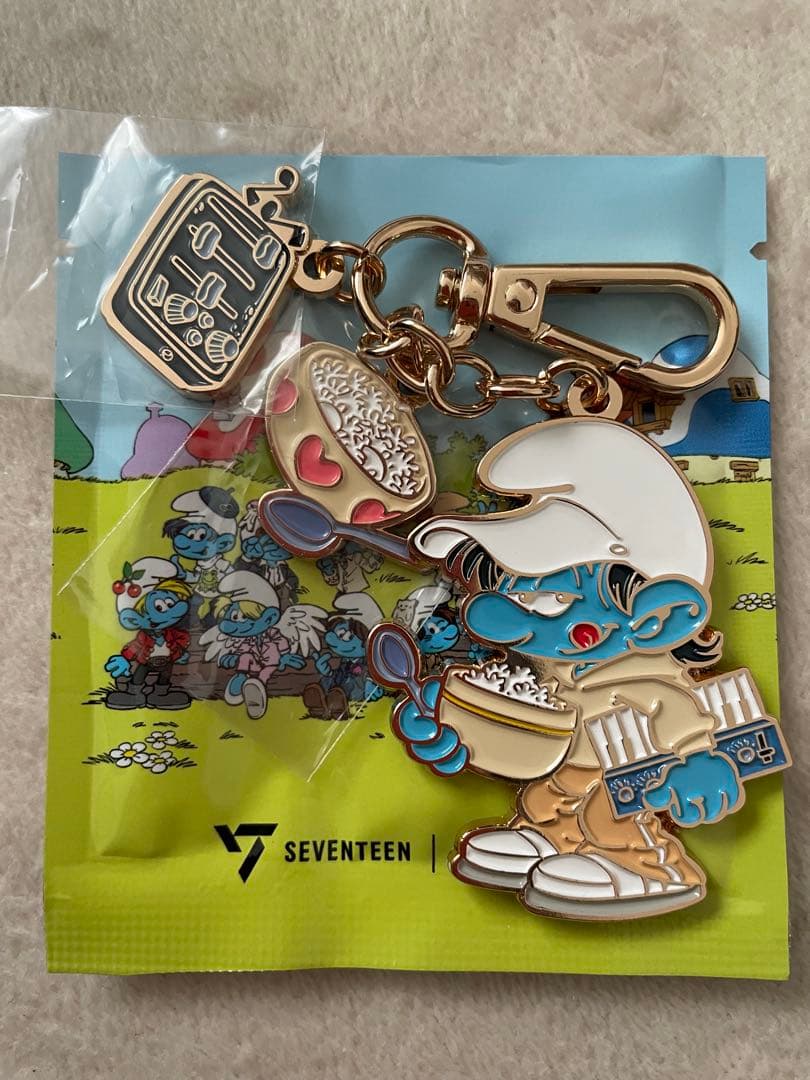 [USED] SEVENTEEN THE SMURFS Isaac Keyring Woozi