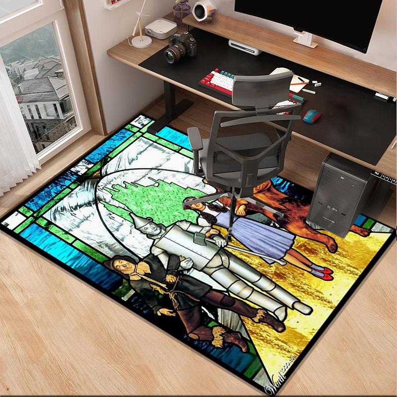 Wonderful Wizard Adventure Office Rug Chair Mat, Game Carpet, Suitable for Front Door, Bedroom, Living Room, Desk, Holiday Gift