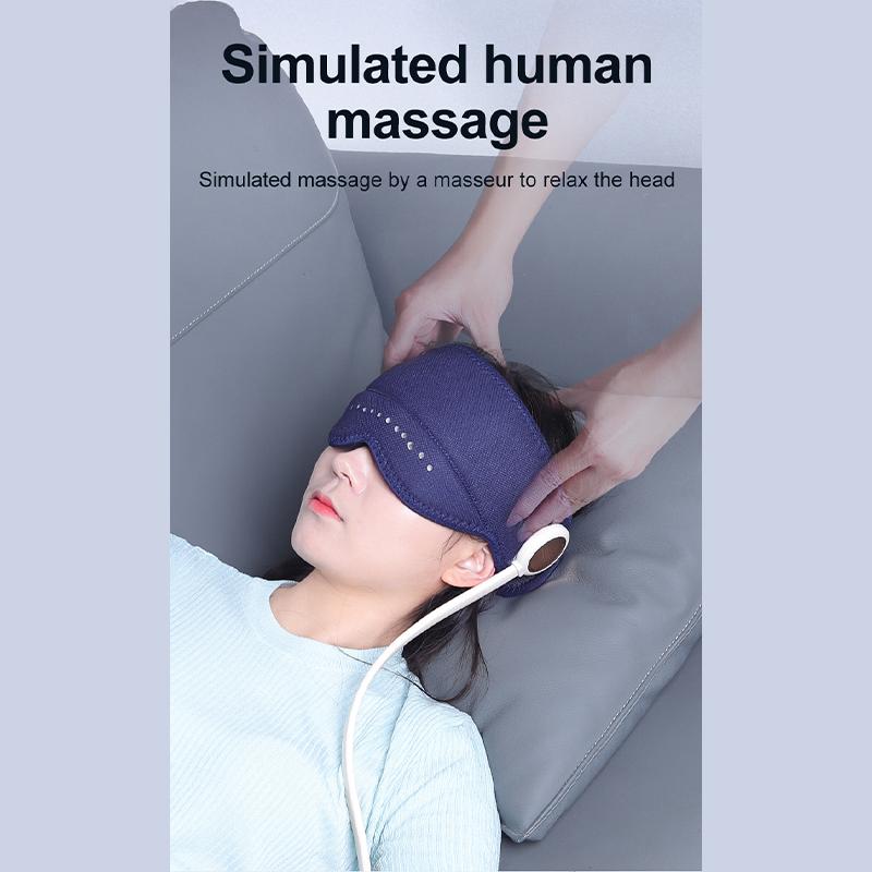 Electric Head Massager Eye Massager with Airbag Hot Compression Kneading Dredge Meridian Temple Sleep Aid Massager