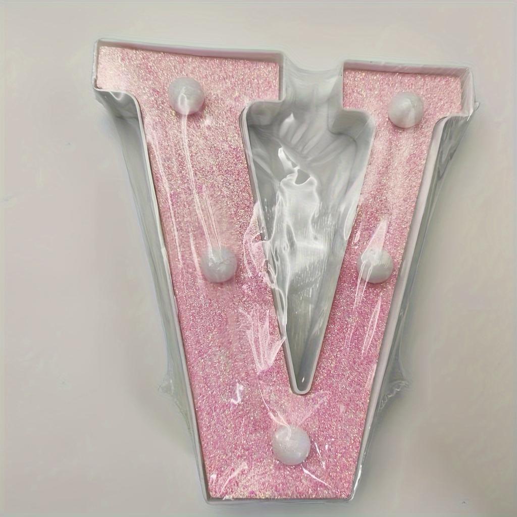 1pc Vibrant LED Lighting Letter - Battery Powered,Dimmable for Bedroom, Birthday Party, Wedding, Home, Christmas, and Eid Al-Adha Mubarak Decorations