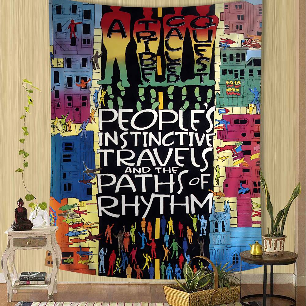 Pop Band A TTribe Called Quest DIY Wall Tapestry Hanging Tarot Hippie Wall Rugs Dorm Home Decor