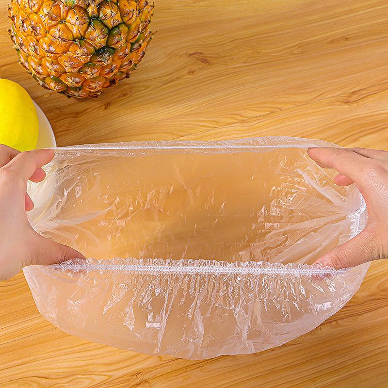 100pcs/pack PE Plastic Dust Covers Disposable Plastic Wrap Bowl Covers Food Freshness Covers